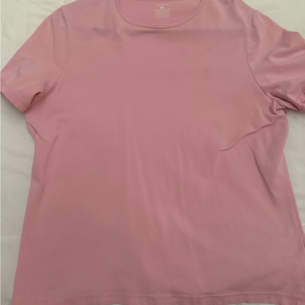 Jones New York Soft Pink Short Sleeve Tee